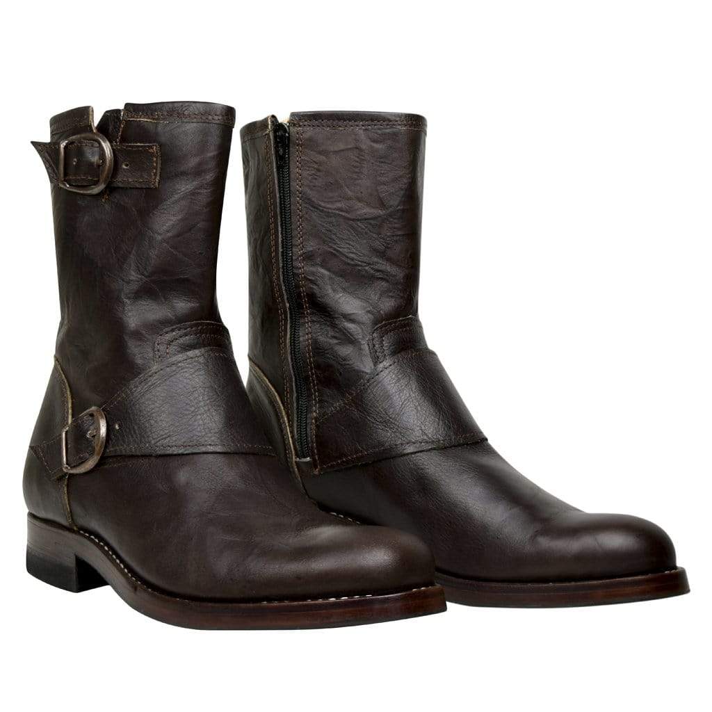 Custom Leather Biker Boots – Handmade Motorcycle Riding Boots | Goodyear Welt