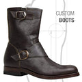 Custom Leather Biker Boots – Handmade Motorcycle Riding Boots | Goodyear Welt
