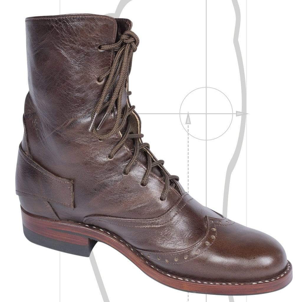 Custom Handmade Victorian Lace Up Boots