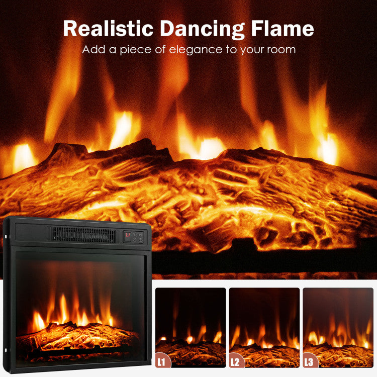 18/23" Electric Insert with Adjustable Flame