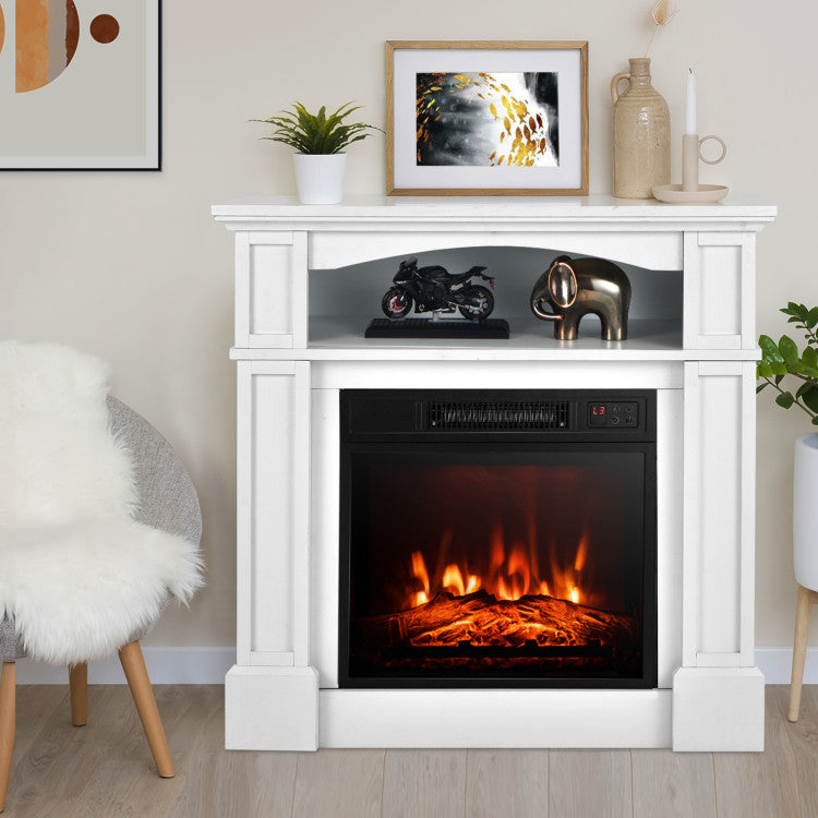 18" TV Stand w/ Electric Fireplace