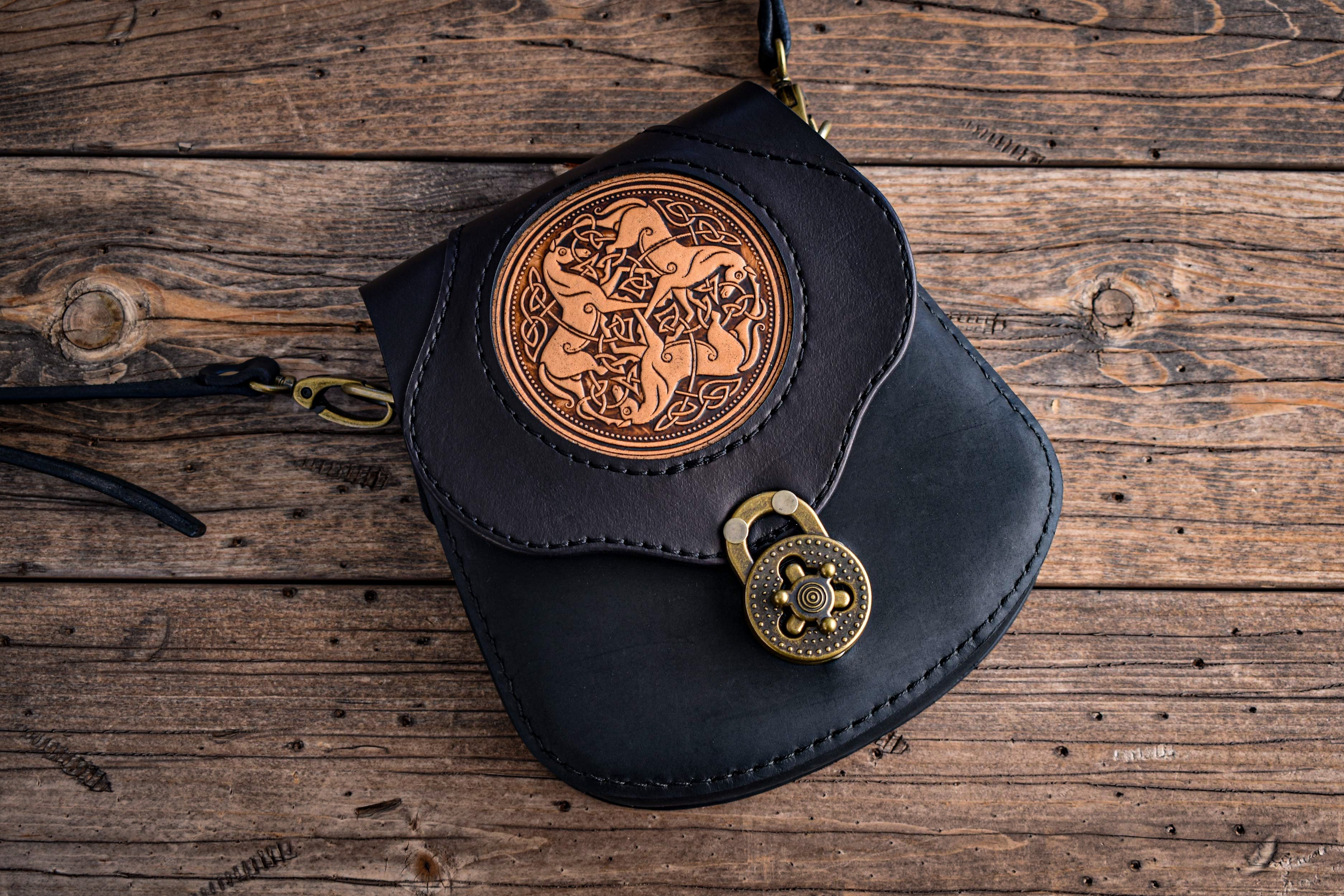 THE BRIGID - Crossbody Bag w/Celtic Horses