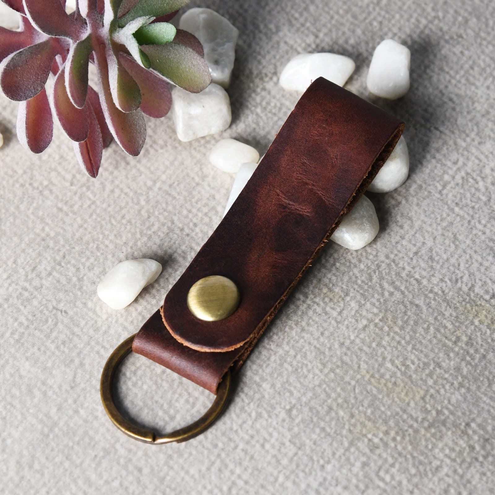 Leather Keychain Strap