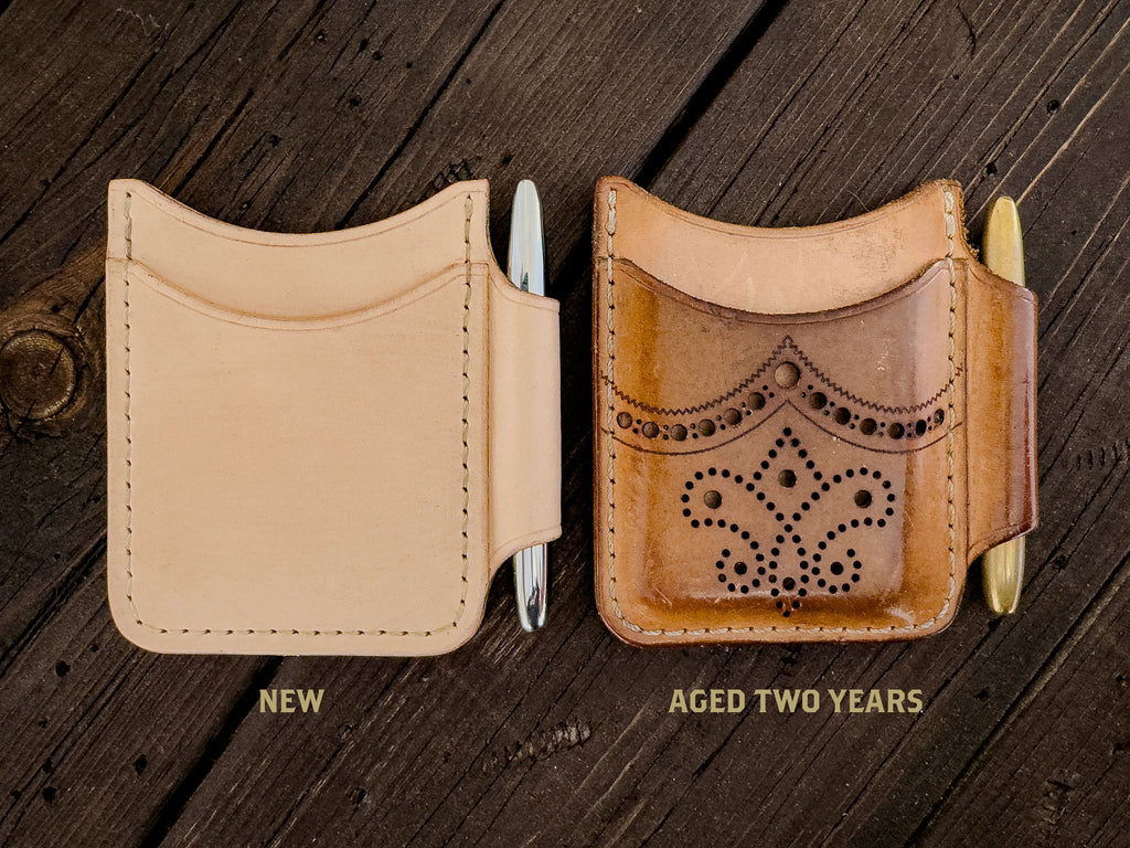 THE BROGUED ROVER II: Minimalist Credit Card Wallet with Money Clip