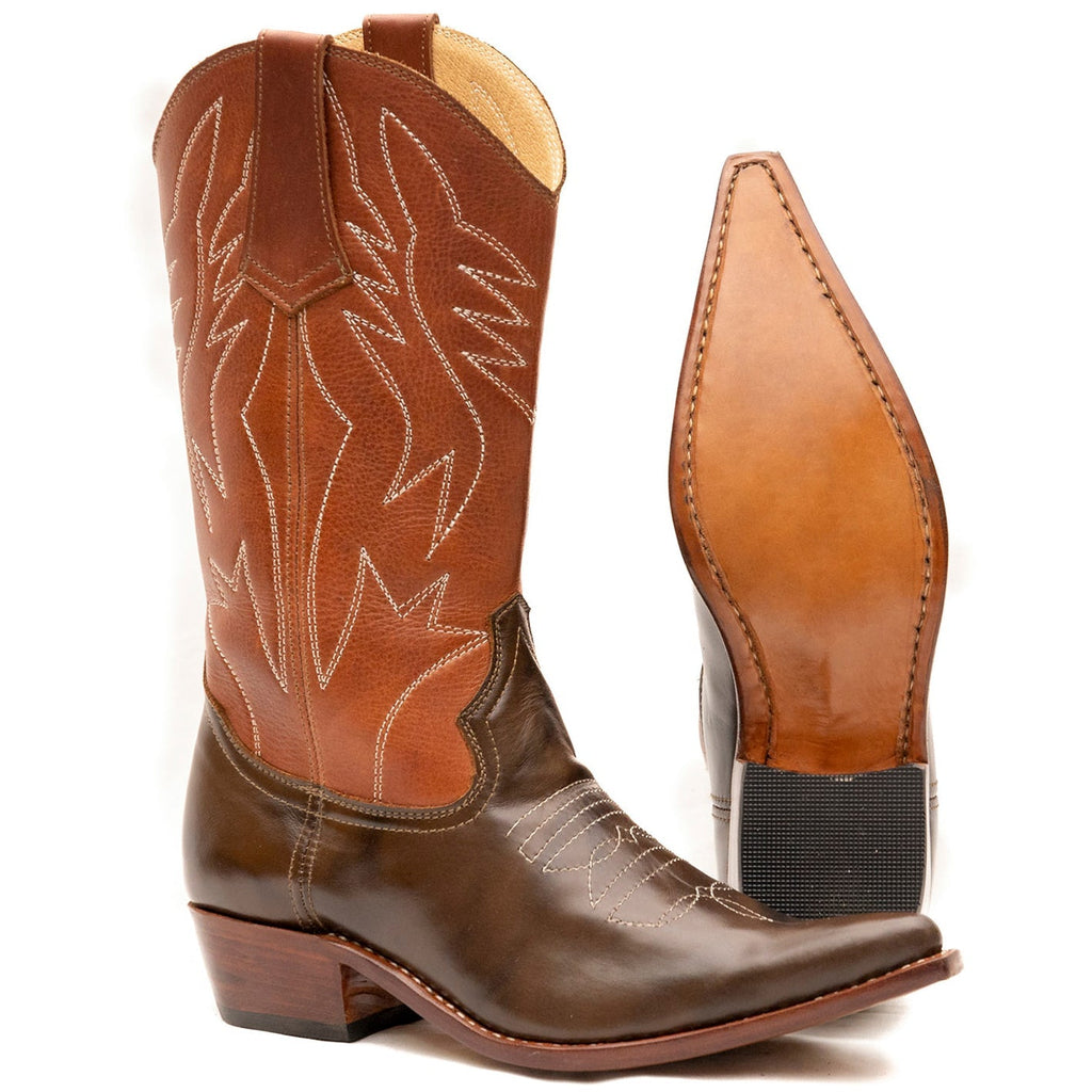 Pointed Cowgirl Boots – Handmade Leather Western Boots for Women