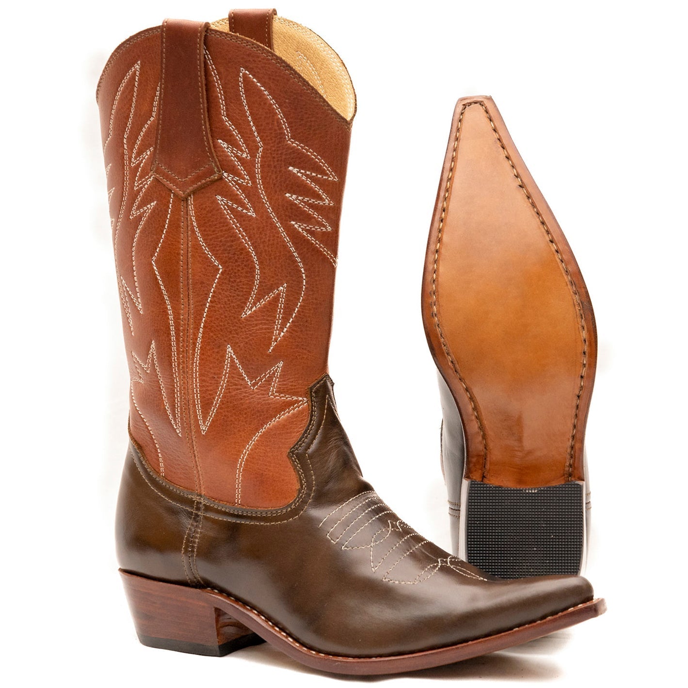 Pointed Cowgirl Boots – Handmade Leather Western Boots for Women