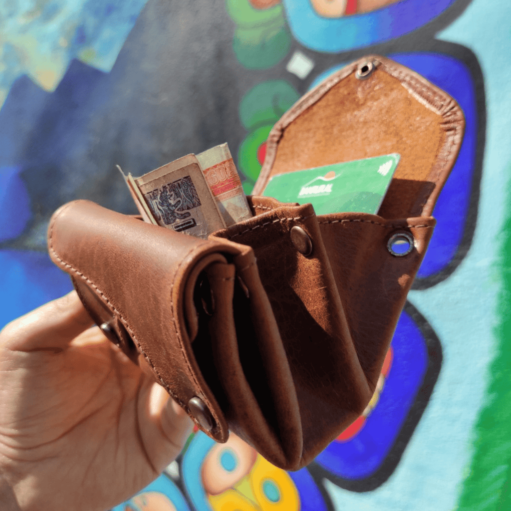 Handmade Leather Accordion Wallet