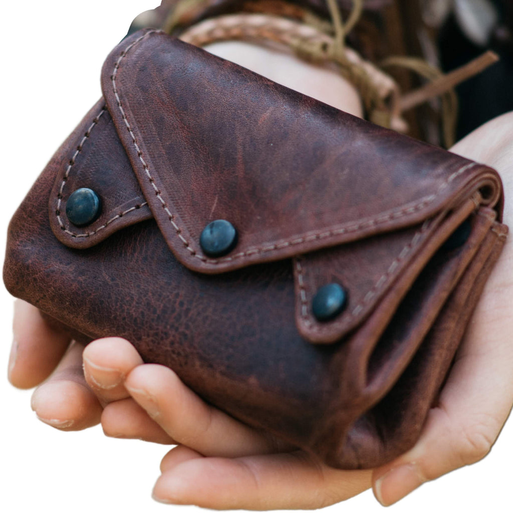 Handmade Leather Accordion Wallet