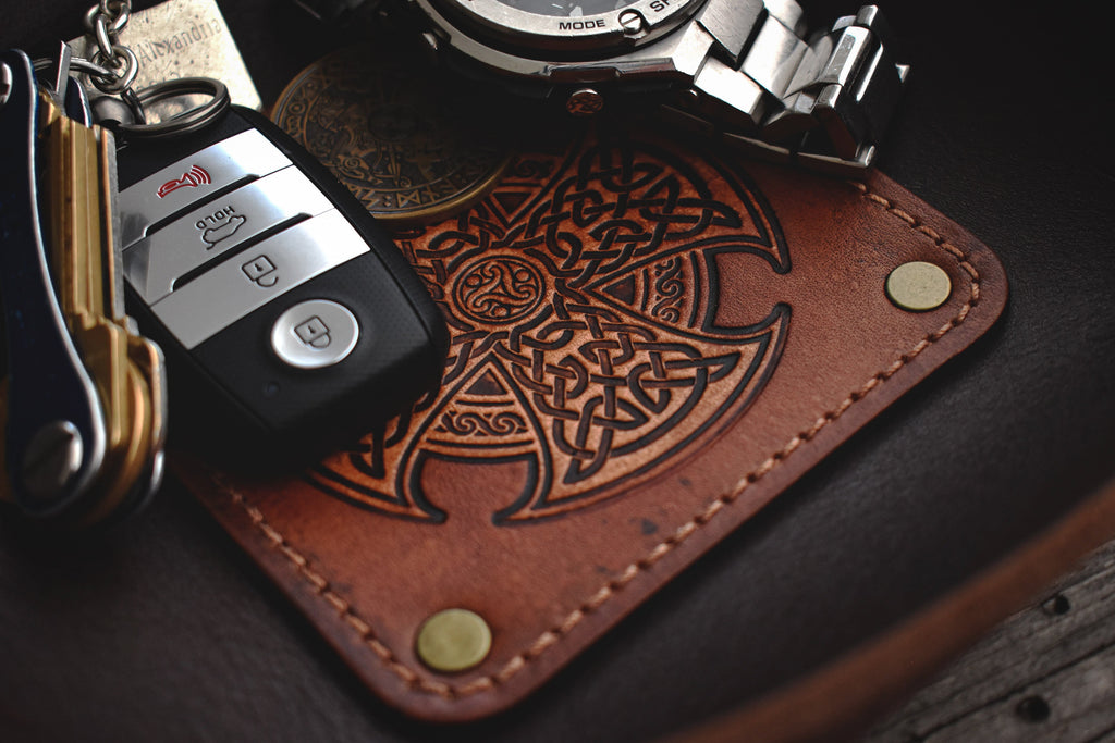 Leather Catch All Tray - Celtic