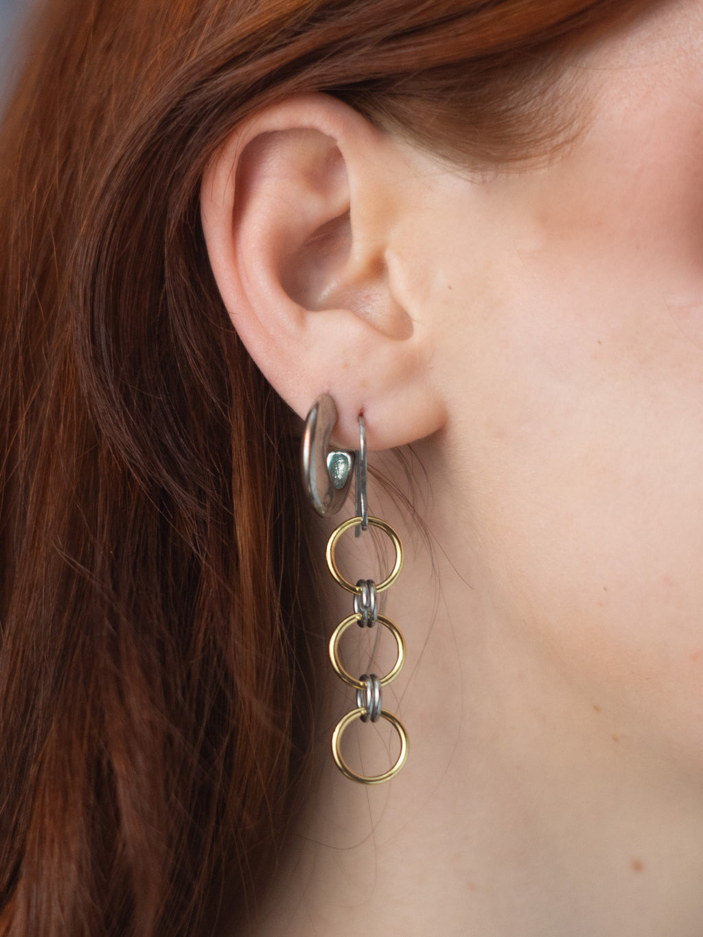 trinity drop earrings