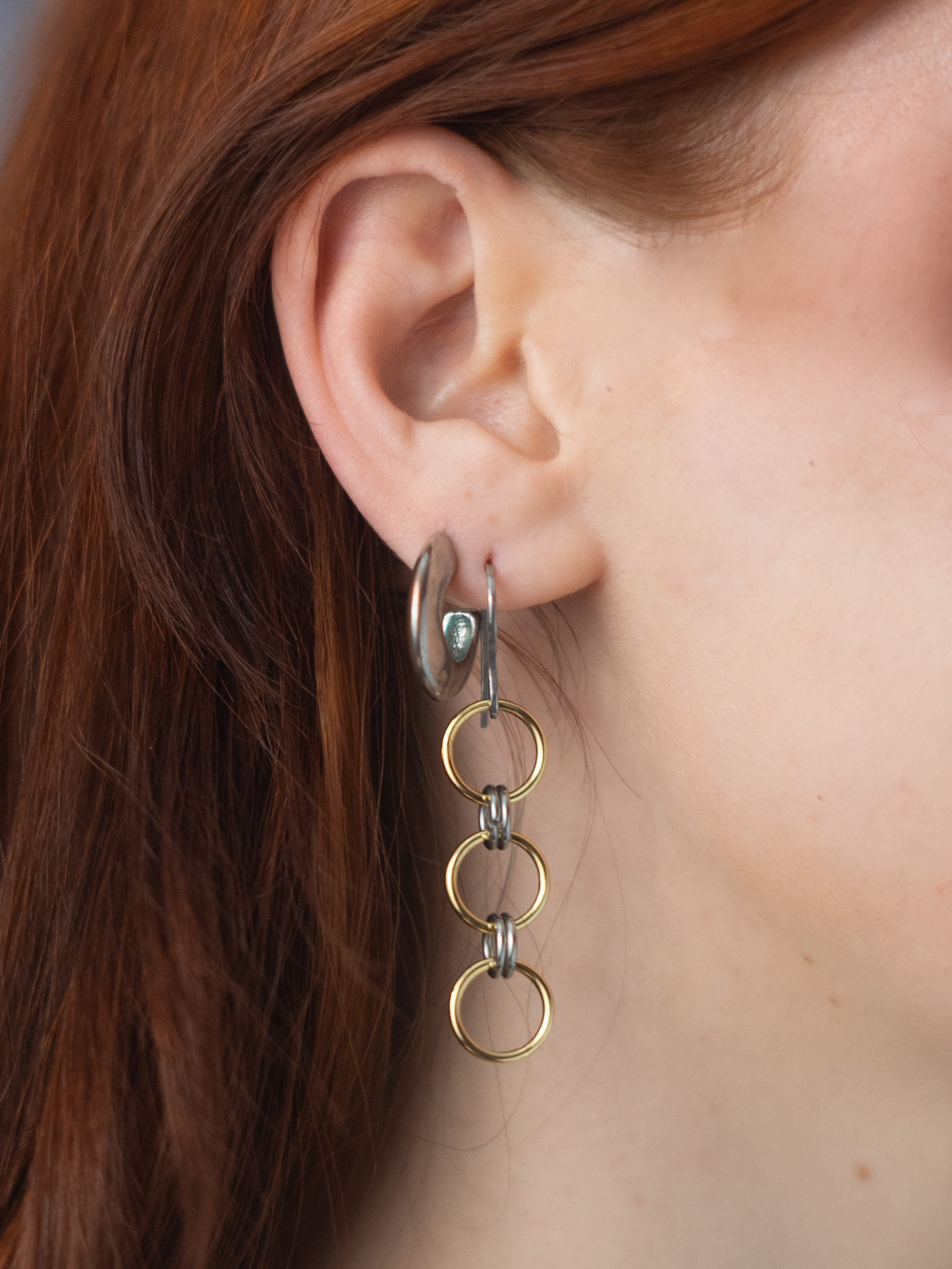 trinity drop earrings