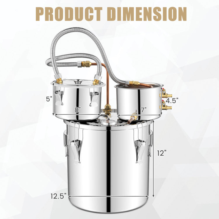 5/10 Gal Water Distiller for DIY Whisky