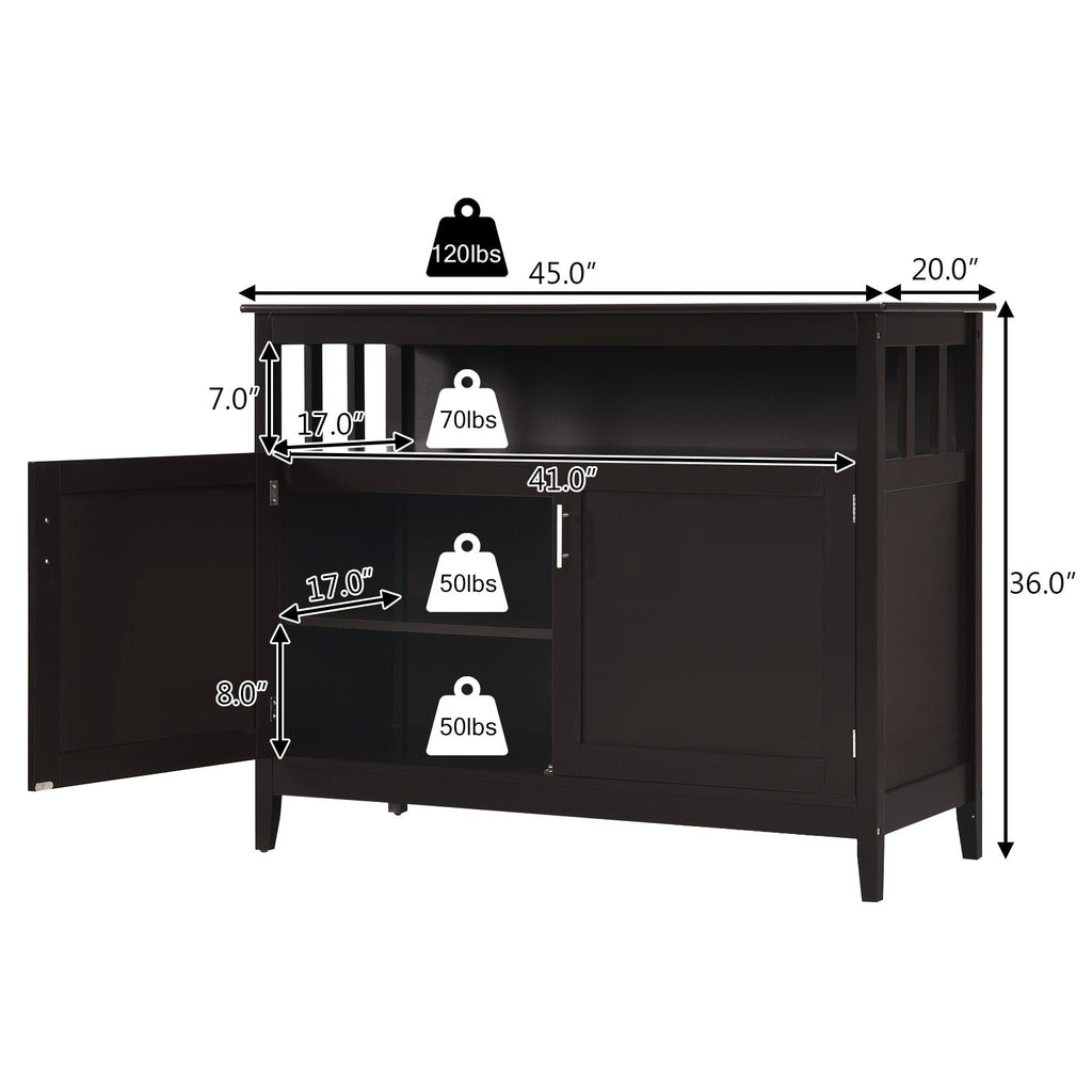 Modern Practical and Beautiful Wooden Kitchen Lockers with Large Storage Space-Brown